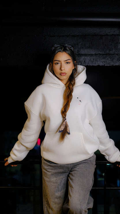 Drop 01 Kira White Hoodie