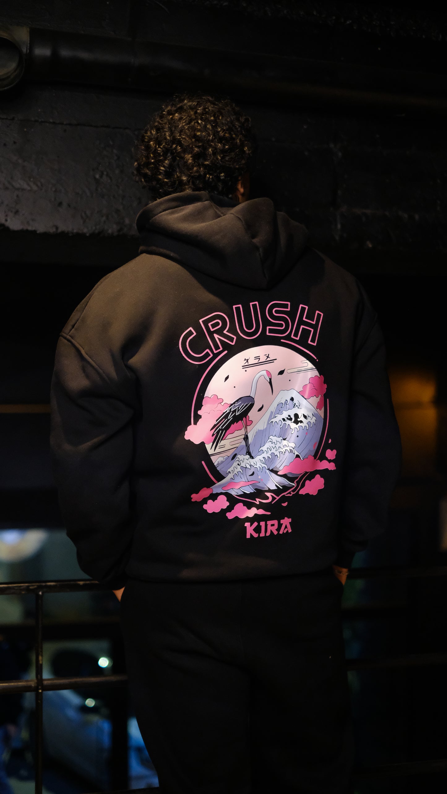 Drop 01 Kira Black Hoodie