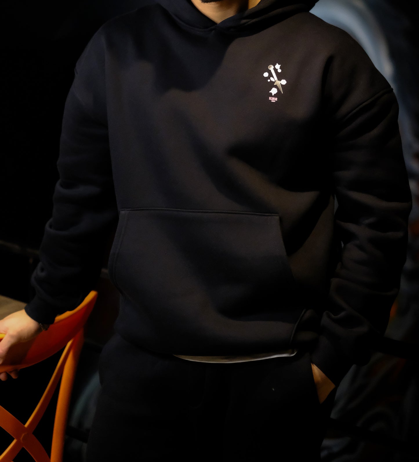 Drop 01 Kira Black Hoodie