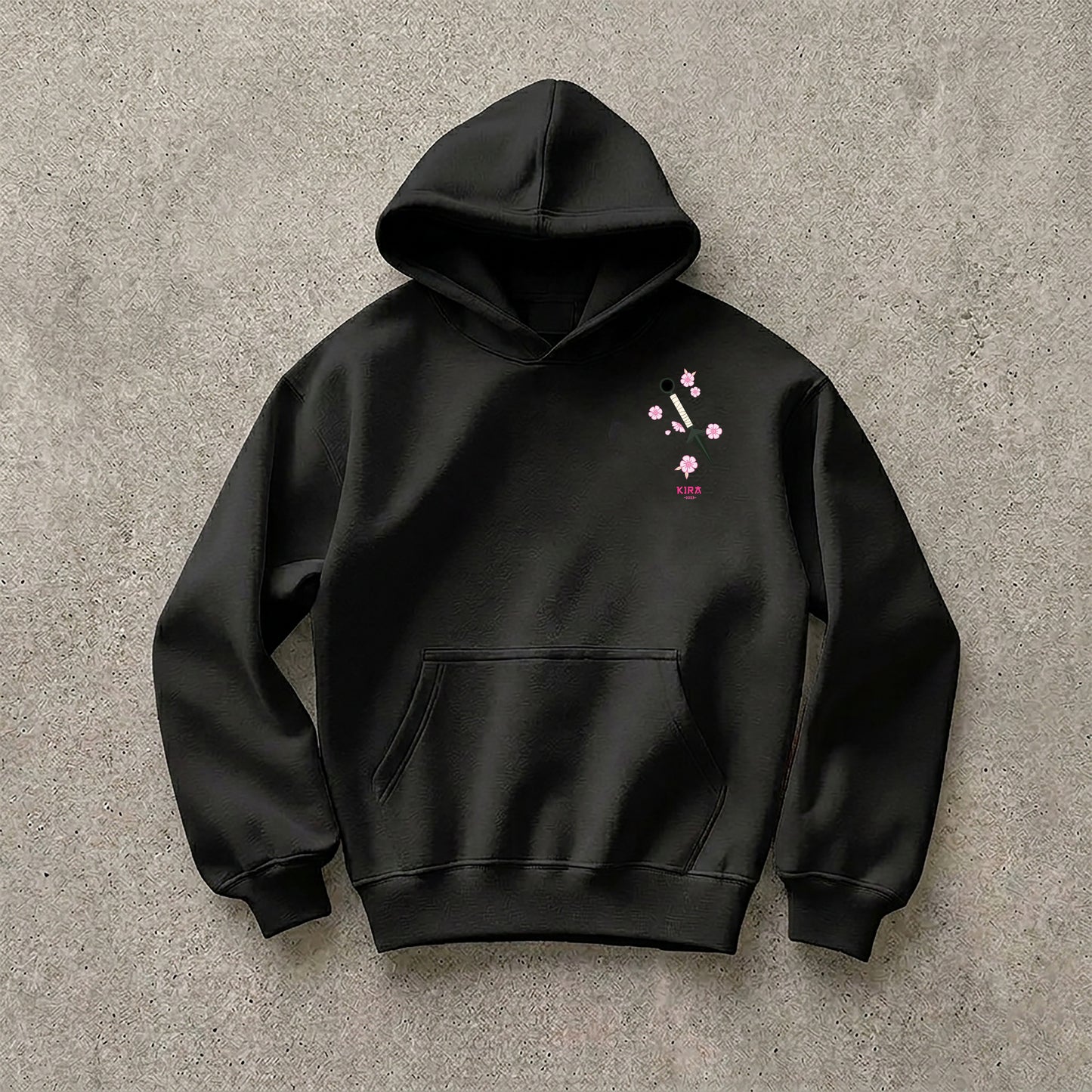 Drop 01 Kira Black Hoodie