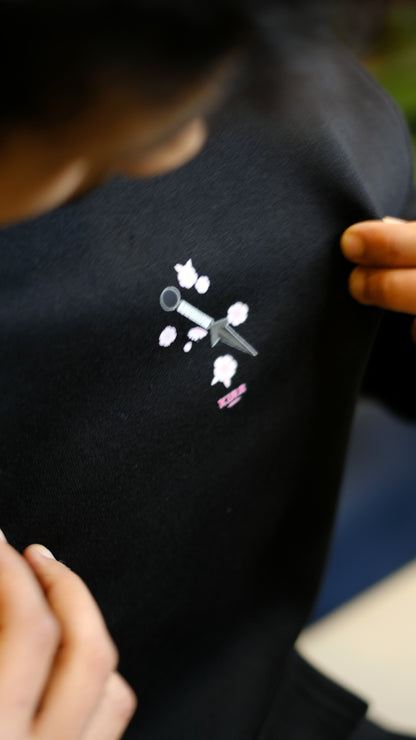 Drop 01 Kira Black Hoodie